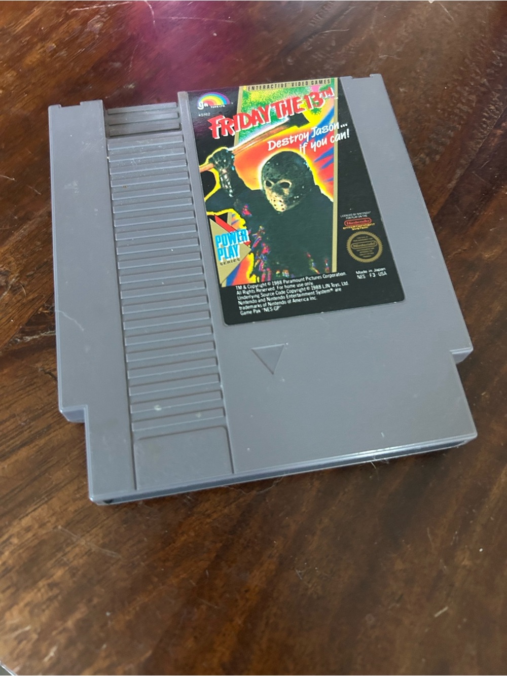 Nintendo Friday the 13th NES